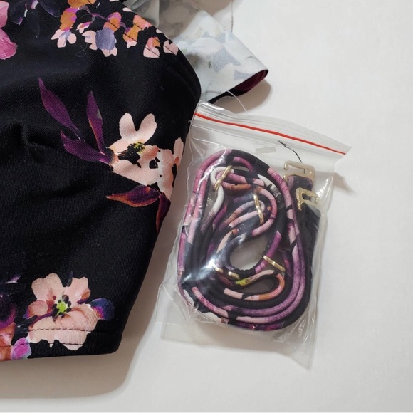 NEW Azura Australia DIVINITY Floral Ruffle Bandeau Bikini Top 10 US/ 14 UK - Picture 8 of 10